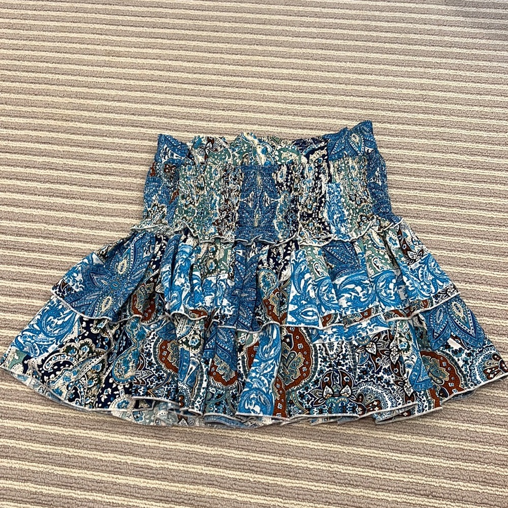 Printed mini skirt